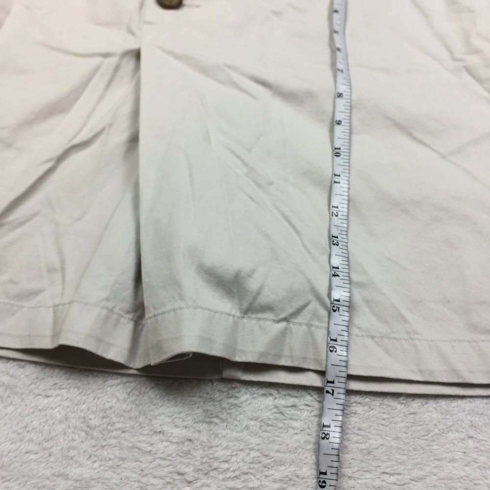 Land's End Chino Skort Skirt Size 14P Womans Petite Beige KHAKI Buttons Pockets - Picture 8 of 14